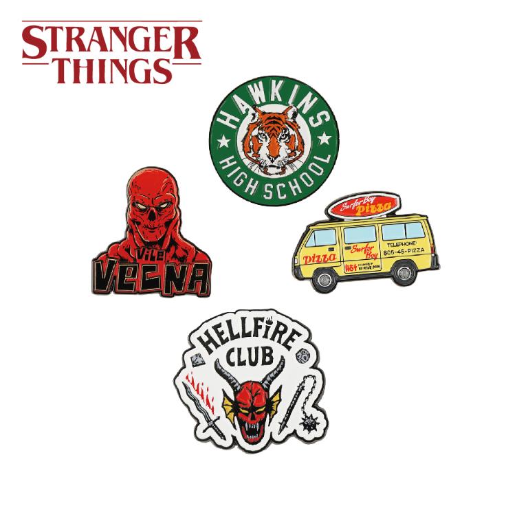 Netflix官方授權｜STRANGER THINGS 怪奇物語 傳奇戰備徽章組(一套4入) 