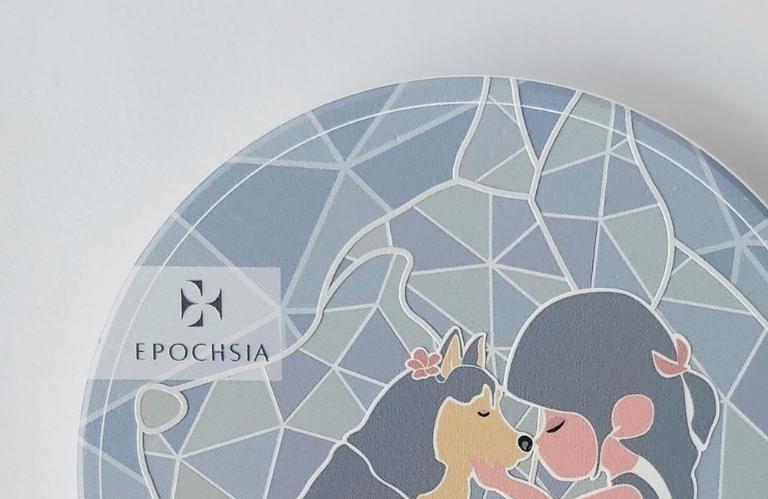 台灣 EPOCHSIA 陶瓷寵物吸水杯墊-哈士奇