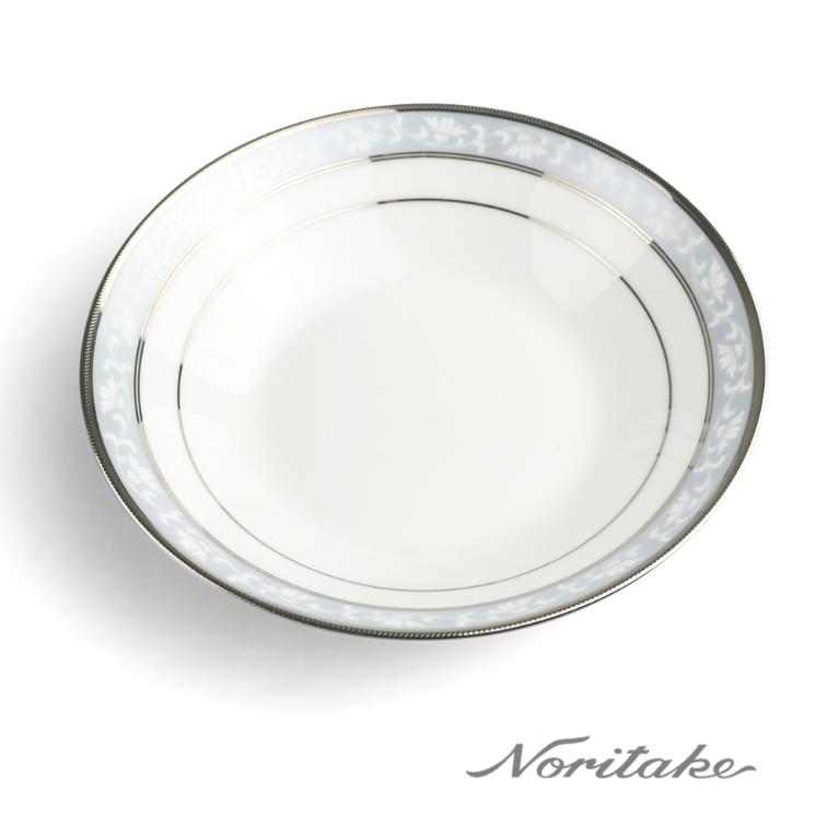 Noritake 花舞春風銀邊湯盤19cm