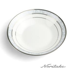 Noritake 花舞春風銀邊湯盤19cm