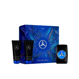【MERCEDES-BENZ】王者之峰男性淡香水禮盒(淡香水100ml+沐浴精100ml+鬍後乳100ml)
