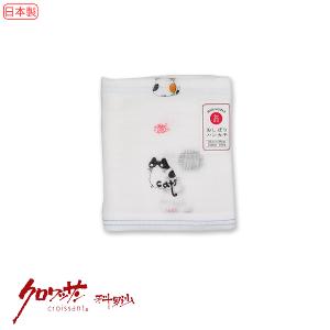 日本今治布紅魚貓方巾 33x38公分