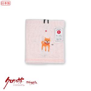 日本今治布柴犬方巾 粉33x38公分