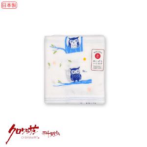 日本今治布藍鷹方巾 33x38公分