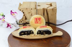 【白鵝山腳】翻毛核桃棗泥月餅 4入/盒