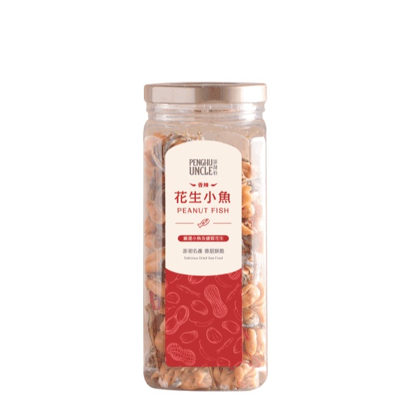 澎湖伯 香辣花生小魚(罐)