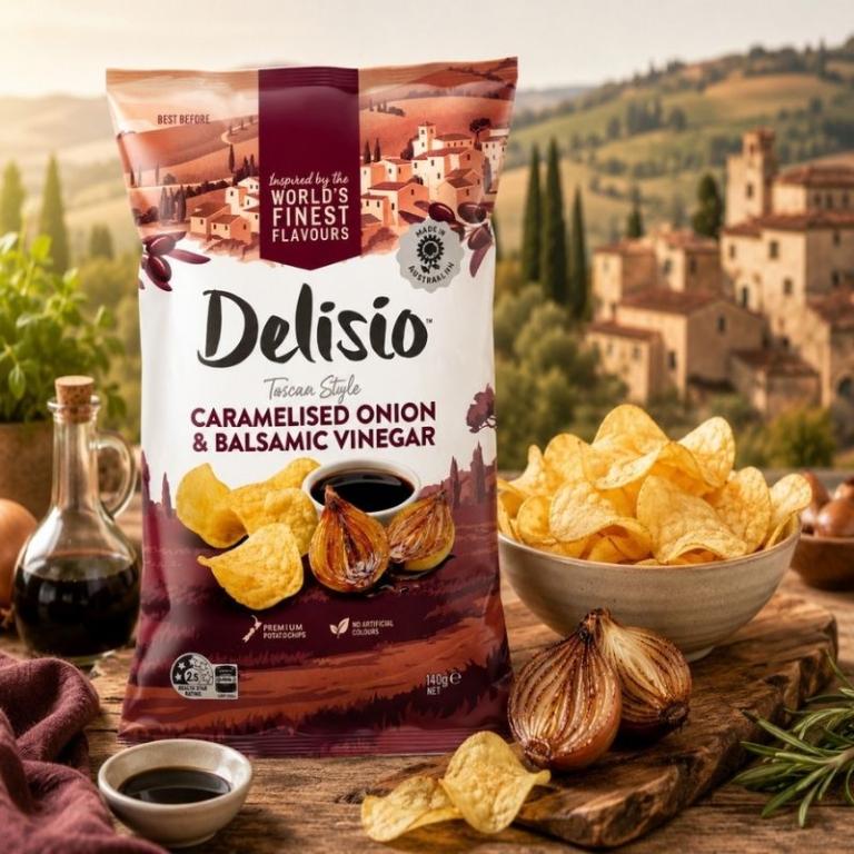 Delisio 焦糖洋蔥&巴薩米克醋風味洋芋片