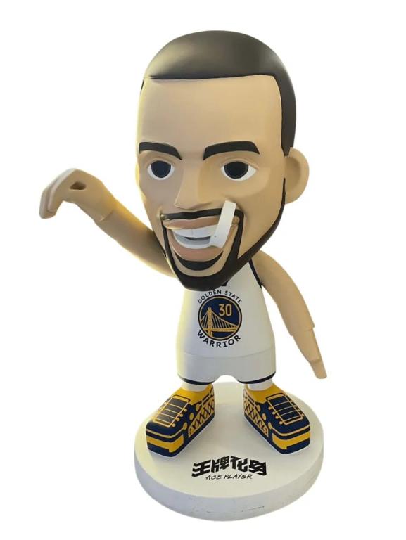 NBA官方授權 王牌化身庫里玻璃鋼-白色30號球衣