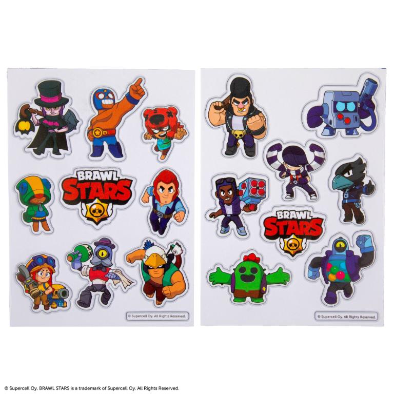 預購8/15到貨_官方授權｜《Brawl Stars 荒野亂鬥》戰術佔領・傳奇英雄貼紙組-立體泡泡貼紙+平面傳奇貼紙