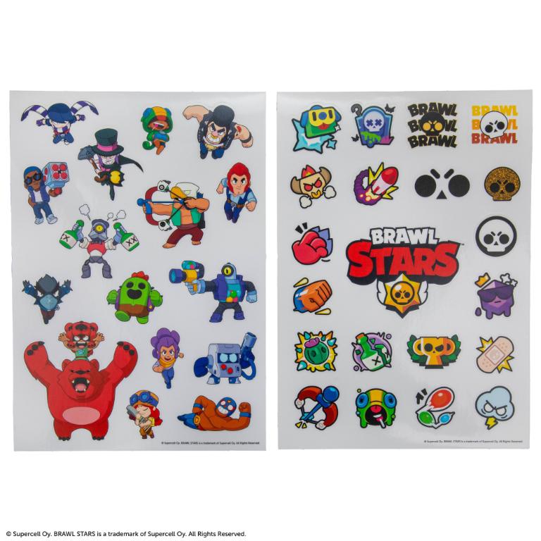 預購8/15到貨_官方授權｜《Brawl Stars 荒野亂鬥》戰術佔領・傳奇英雄貼紙組-立體泡泡貼紙+平面傳奇貼紙