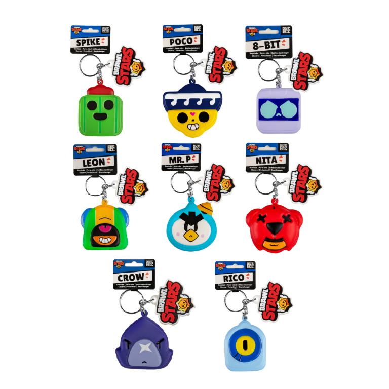 預購8/15到貨_官方正版｜《荒野亂鬥 Brawl Stars》熱血出擊！軟Q捏捏紓壓包包掛飾/鑰匙圈(代理商公司貨)
