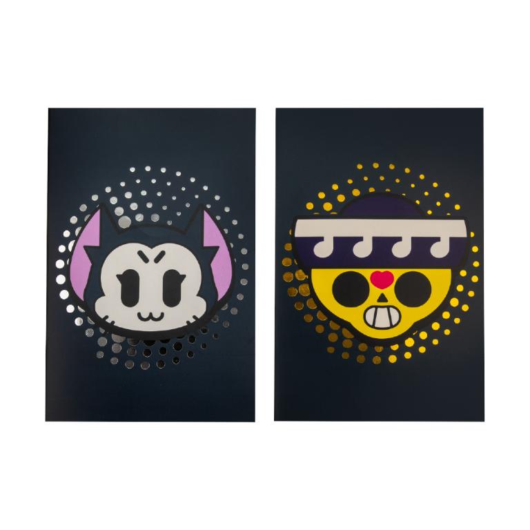 預購8/15到貨_官方授權｜《Brawl Stars 荒野亂鬥》解鎖閃耀大招！傳奇英雄燙印筆記本