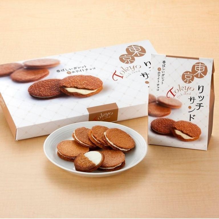 Tokyo rich sand 白可可夾心脆餅禮盒 12入/盒【中秋預購】