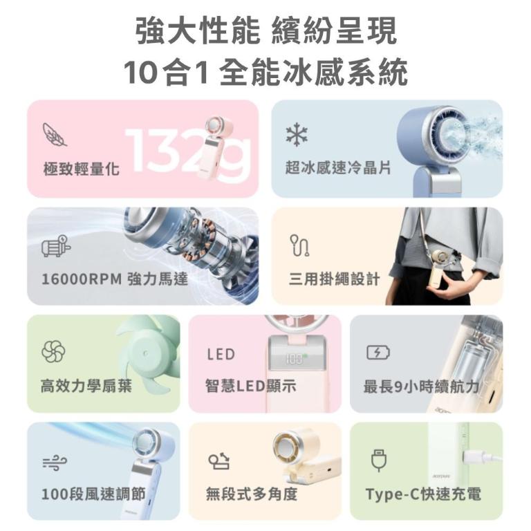 Acerpure COZY HF3 輕量折疊冰感高速手持風扇 HF316-10