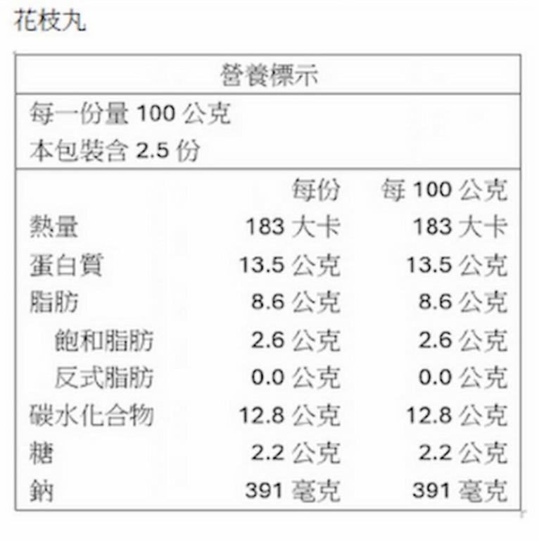【一夫水產】海味花枝丸