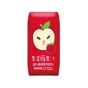 【箱購/預購】臺北市立動物園100%果園蘋果汁200ml x24瓶