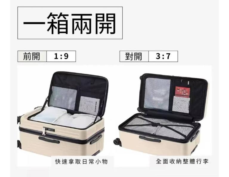 POPCORNGREEN『限時特惠 限量組』河馬系列旅行胖胖箱組(28吋奶茶色+20吋薰衣草)