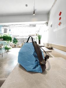 POPCORNGREEN『2026新品上市 限定特惠限量版』WAVE系列 折疊三用後背包(M)-天空藍