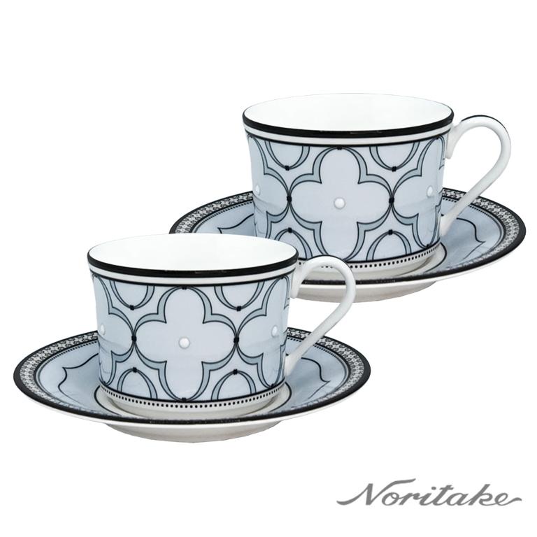 Noritake 春頌-咖啡對杯(藍色+藍色)(精緻禮盒)(骨瓷)