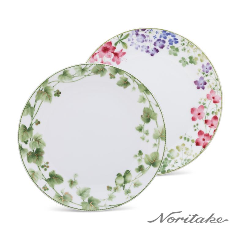 Noritake 布魯明花園&times;藤間私語-圓盤2入(禮盒)