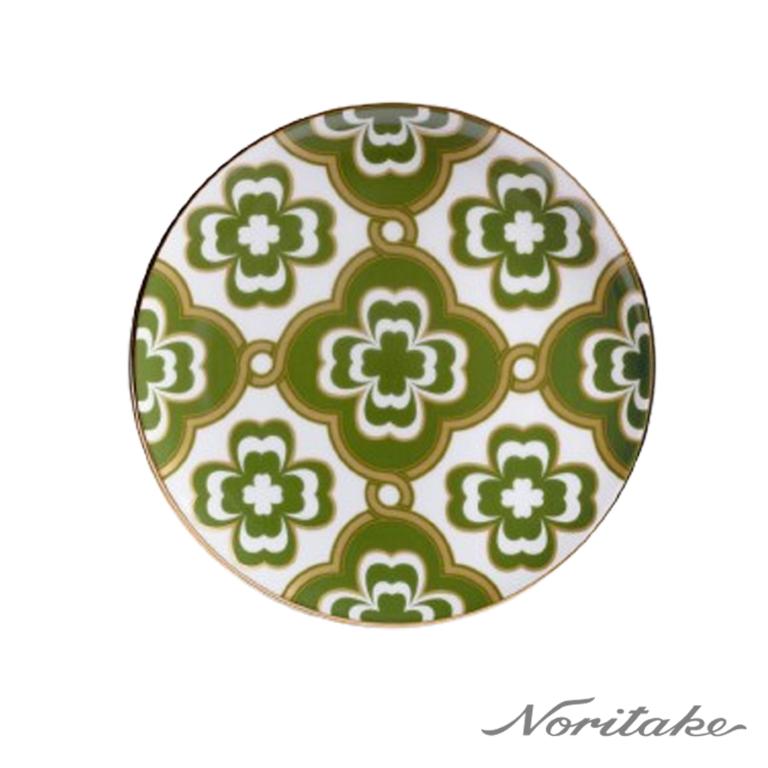 Noritake 彩韻四葉草-點心盤21CM(綠色)