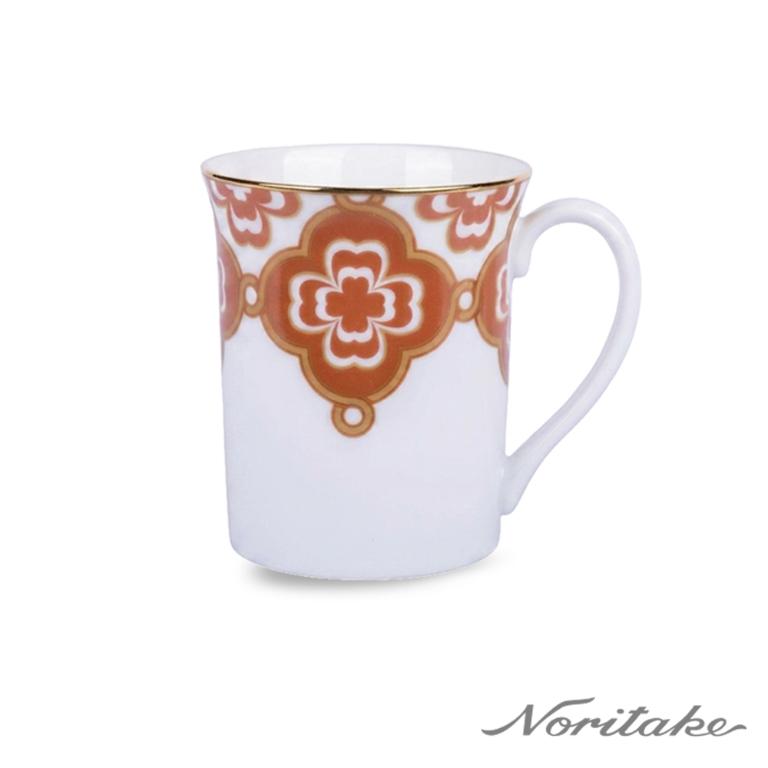 Noritake 彩韻四葉草-馬克杯310ml(橘色)