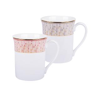 Noritake 流光輕語-馬克杯2入組(粉色+藍色)(精緻禮盒)