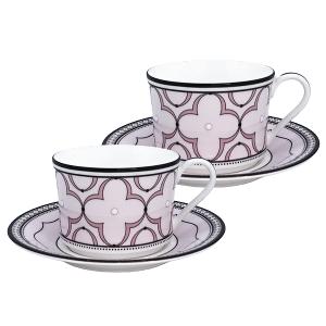 Noritake 春頌-咖啡對杯(粉色+粉色)(精緻禮盒)(骨瓷)