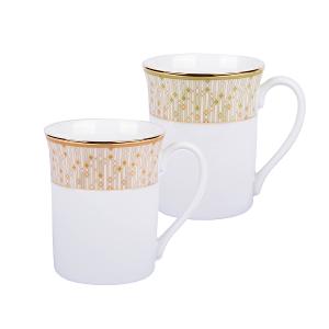 Noritake 流光輕語-馬克杯2入組(橘色+綠色)(精緻禮盒)