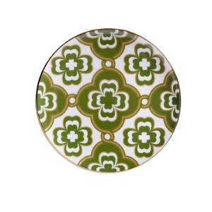 Noritake 彩韻四葉草-點心盤21CM(綠色)