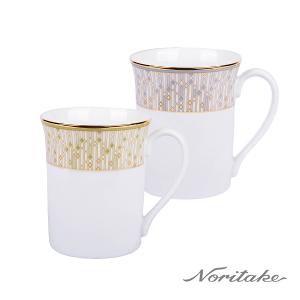 Noritake 流光輕語-馬克杯2入組(藍色+綠色)(精緻禮盒)