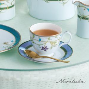 Noritake 藍堇華爾滋-咖啡對杯(精緻禮盒)