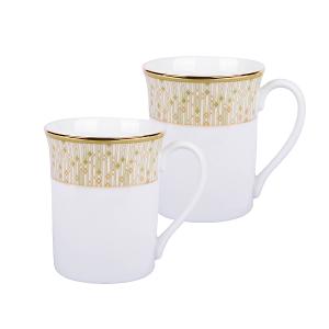 Noritake 流光輕語-馬克杯2入組(綠色+綠色)(精緻禮盒)