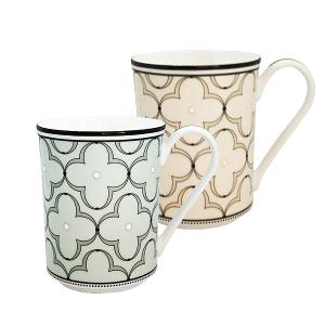 Noritake 春頌-馬克杯2入組(黃色+綠色)(精緻禮盒)(骨瓷)