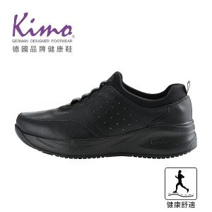 Kimo專利足弓支撐-真皮經典休閒健康鞋 女鞋 (黑色 KBFWF160203)