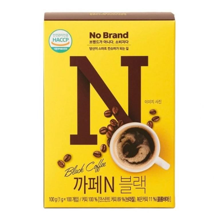 No Brand 即溶黑咖啡沖調粉 100入/盒