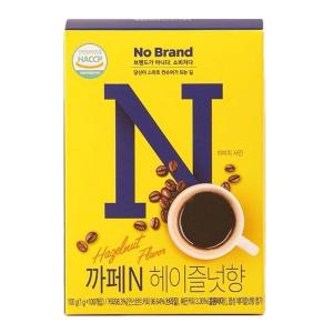 No Brand 即溶榛果風味黑咖啡沖調粉 100入/盒
