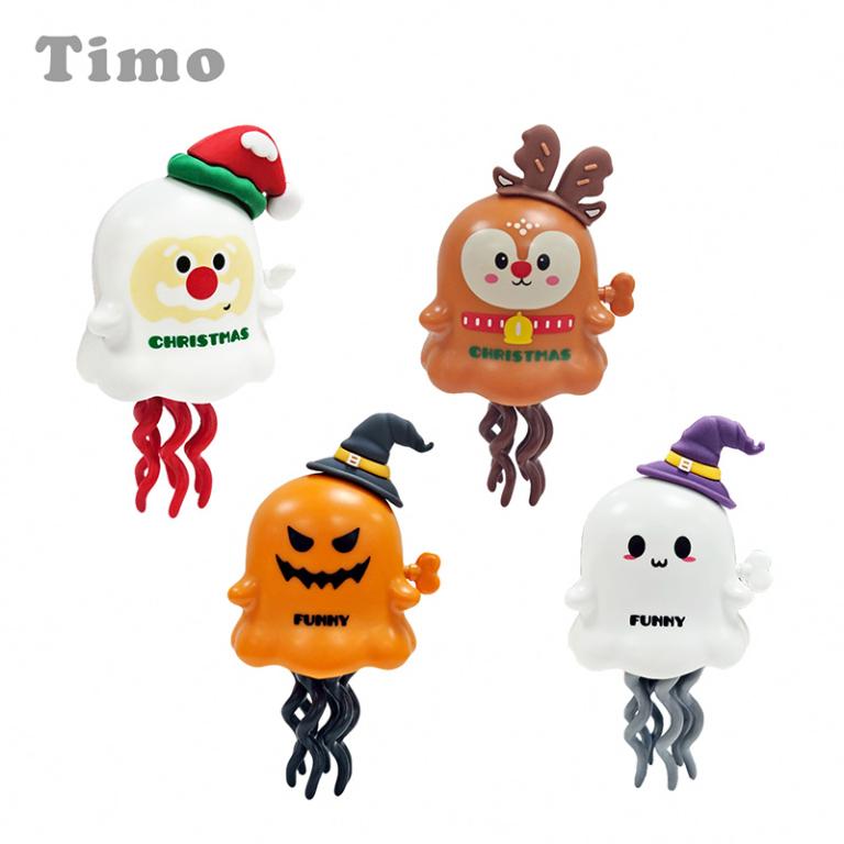 【Timo】聖誕節玩具 跳舞章魚玩具 萬聖節幽靈公仔玩具 創意解壓兒童玩具