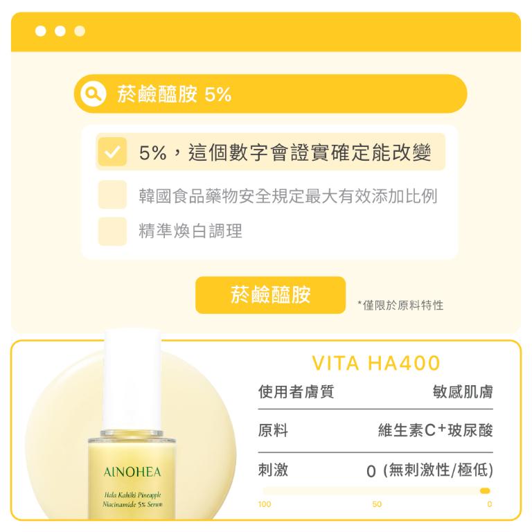 【潔麗雅】AINOHEA 艾若茵 鳳梨菸鹼醯胺5高效美白 (精華液50ml+霜50ml)