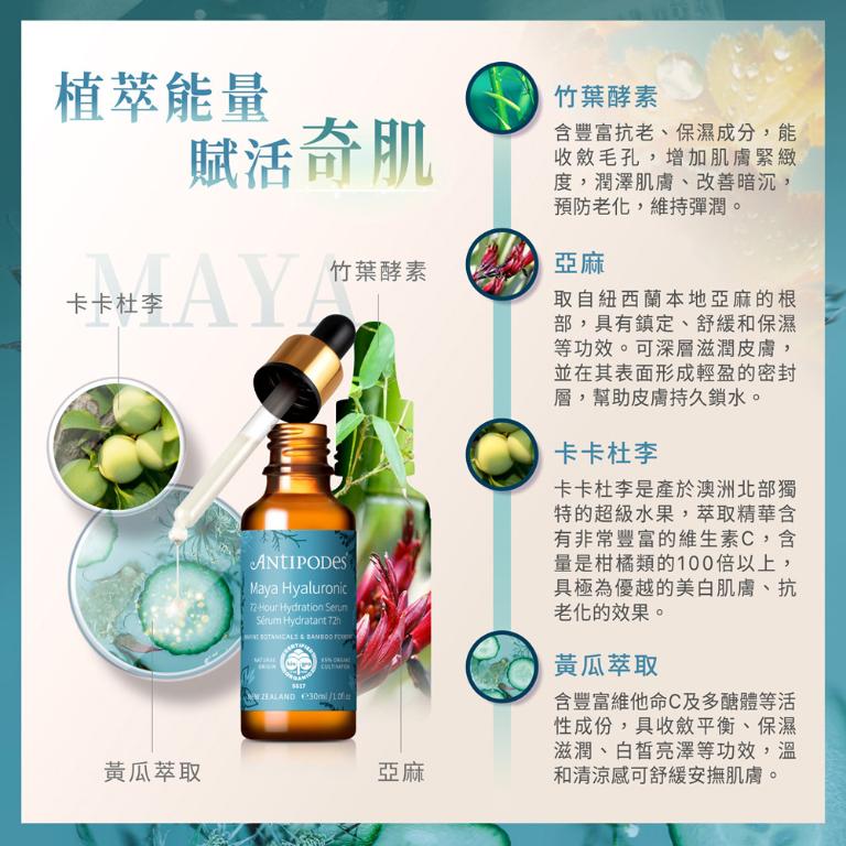 【潔麗雅】安緹芃 褐藻玻尿酸保濕精華液 30ml