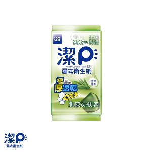 潔P 濕式衛生紙-植萃清新 2片10入
