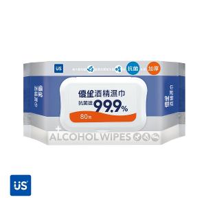 優生 酒精濕巾超厚型 80抽