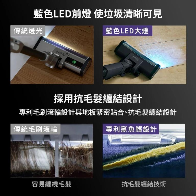 Shark LC751 自動集塵無線吸塵器｜1.7kg 輕量、IQ智慧感應、抗纏繞