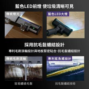 Shark LC751 自動集塵無線吸塵器|1.7kg 輕量、IQ智慧感應、抗纏繞