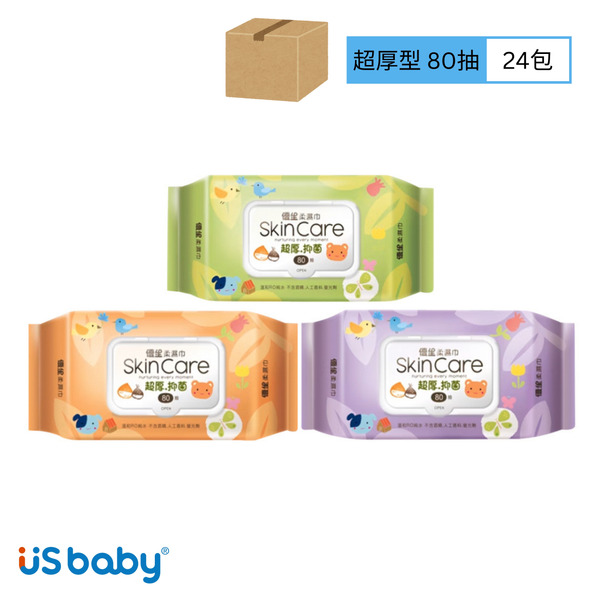 【超值箱購】優生 柔濕巾-超厚型 80抽*24包