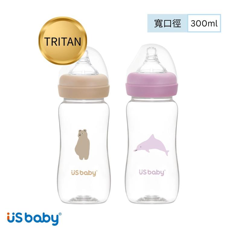 優生 真母感愛地球TRITAN奶瓶-寬口徑 300ml (棕熊/白海豚)