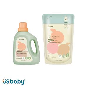 【1罐1補組】優生 嬰兒植淨酵素洗衣液體皂 1200ml + 補充包1000ml