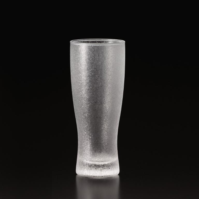 ADERIA 日本霧面玻璃啤酒杯410ml /3入