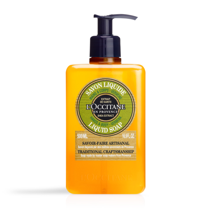 L`OCCITANE 歐舒丹 乳油木馬鞭草潔手沐浴液式皂500ml