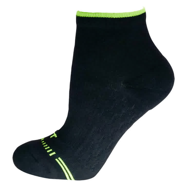 皇家竹炭 竹炭蜂巢運動機能襪/黑